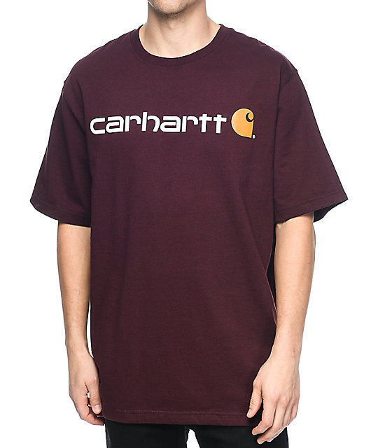 red carhart t shirt