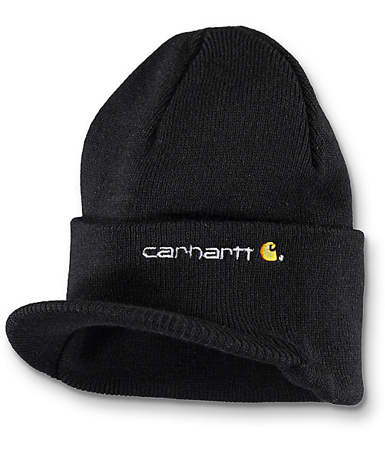 Carhartt Visor Black Beanie Zumiez