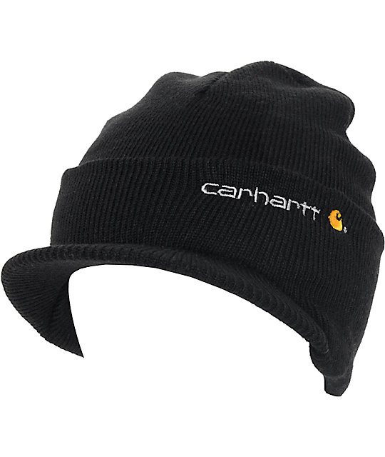 Carhartt Visor Black Beanie Zumiez