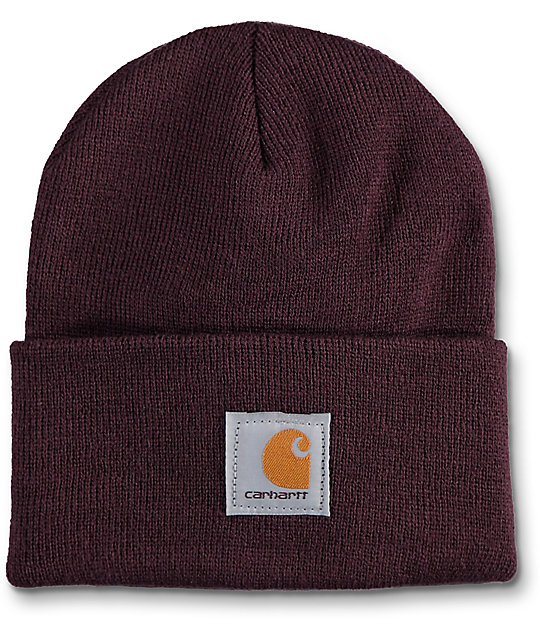 Carhartt Watch Deep Wine Beanie Zumiez