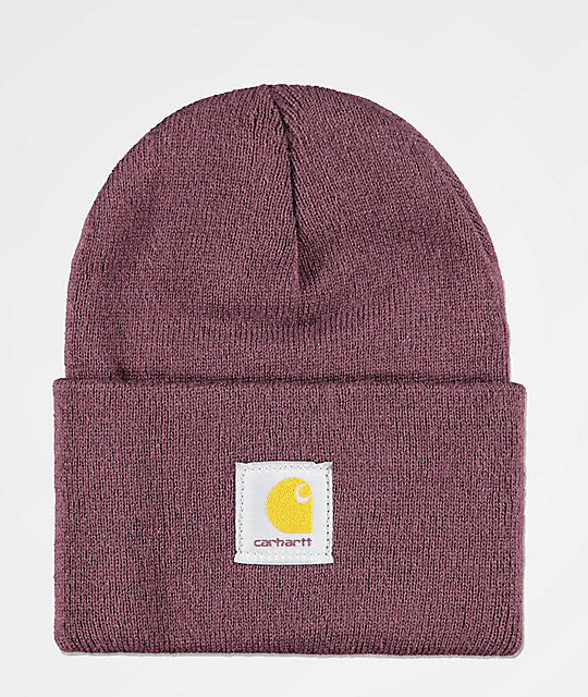 Carhartt Watch Deep Wine Fold Beanie Zumiez
