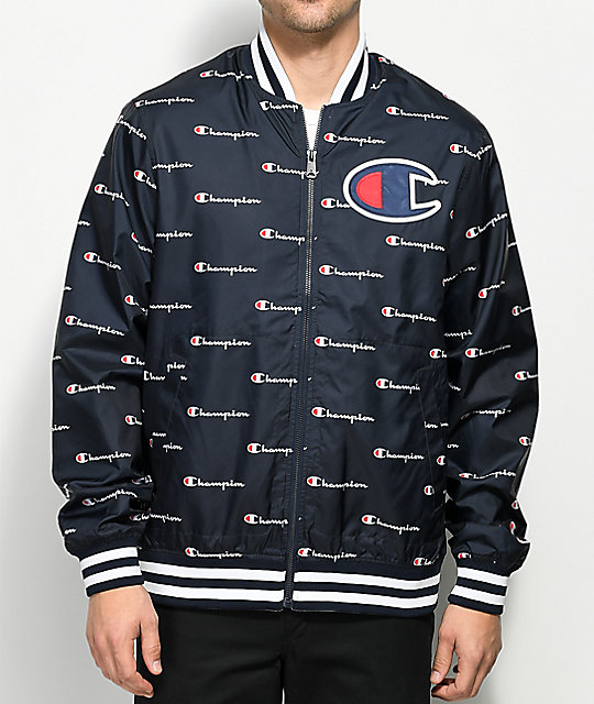 champion all over print jacket