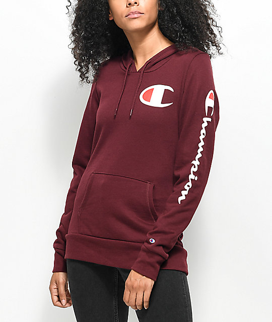 champion sweatsuit burgundy