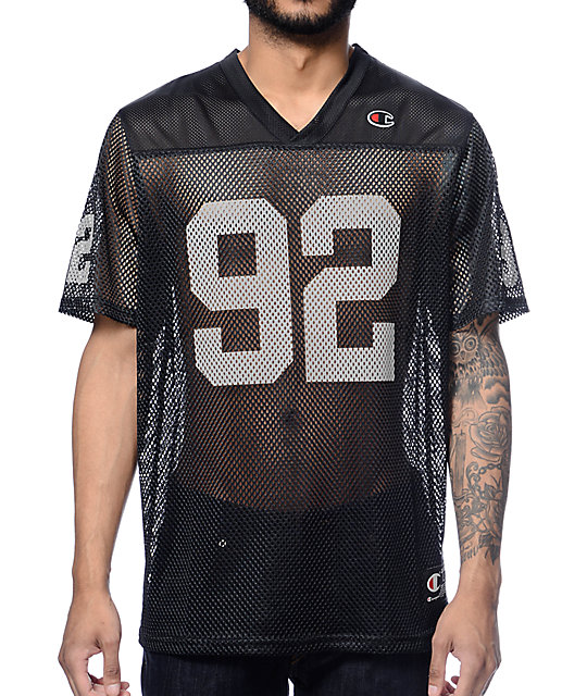 Champion Reflective Black Football Jersey Zumiez
