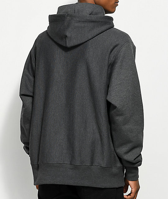 c logo reverse weave hoodie