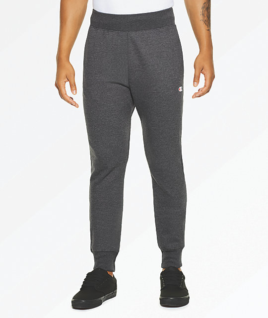 Champion Reverse Weave Small Logo Grey Sweatpants Zumiez.ca