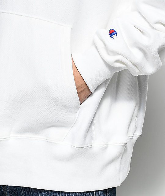 champion small c reverse weave pullover hoodie