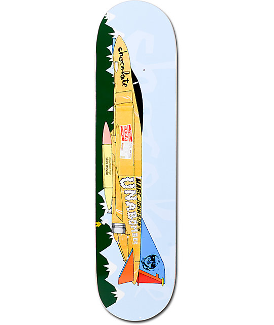 Chocolate Johnson Fighter Plane 8.0" Skateboard Deck Zumiez