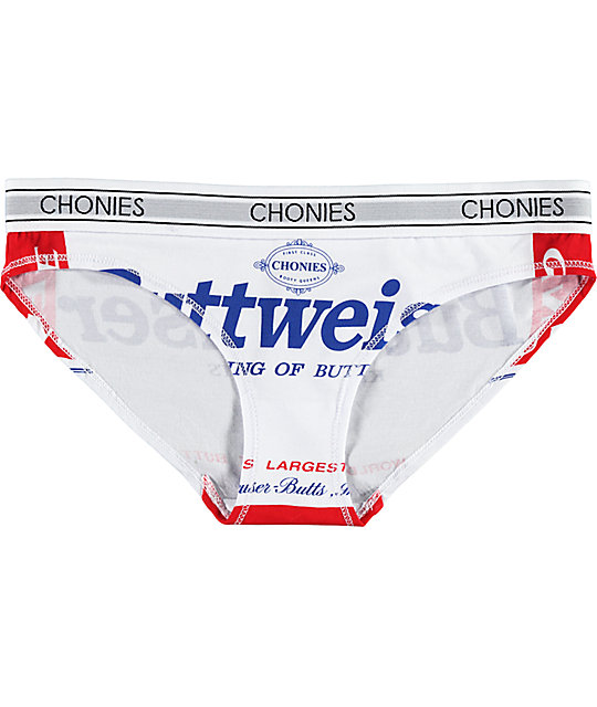 Chonies Buttweiser White Briefs Zumiez
