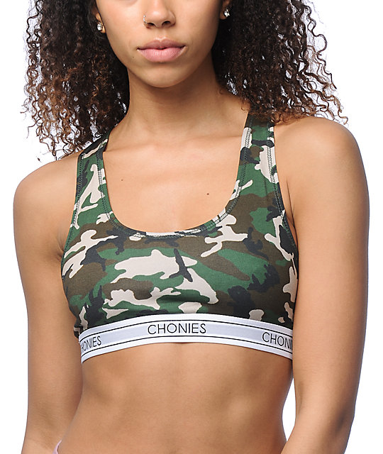 Chonies Camo Sports Bra Zumiez