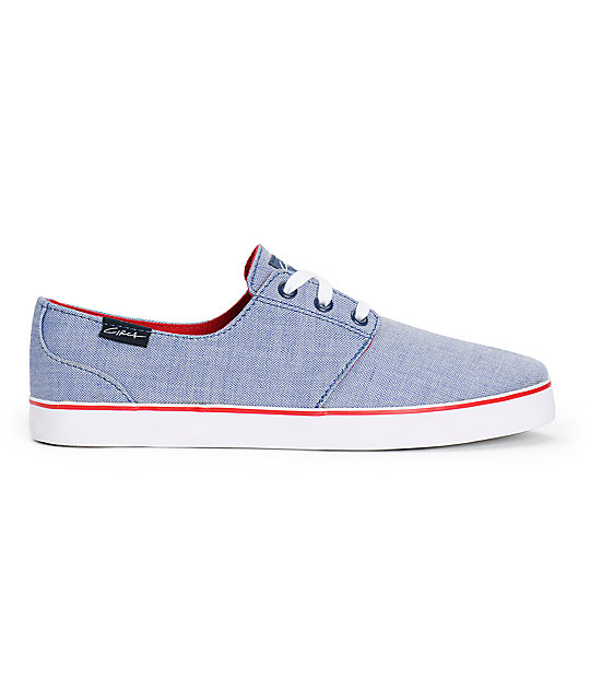 Circa Crip Blue Herringbone Skate Shoes 