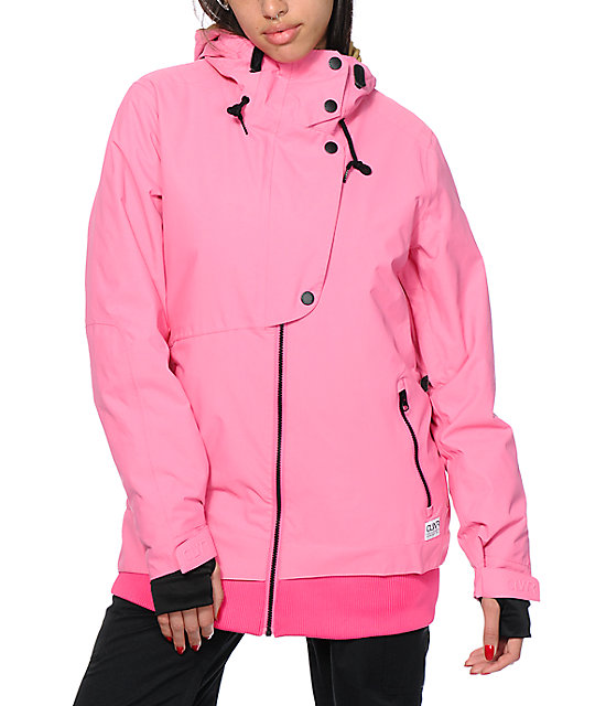 Colour Wear Poise Shock Pink 10K Snowboard Jacket