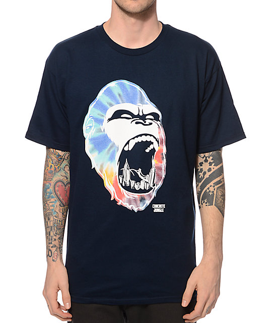Concrete Jungle Tie Dye Gorilla City Teeth TShirt Zumiez