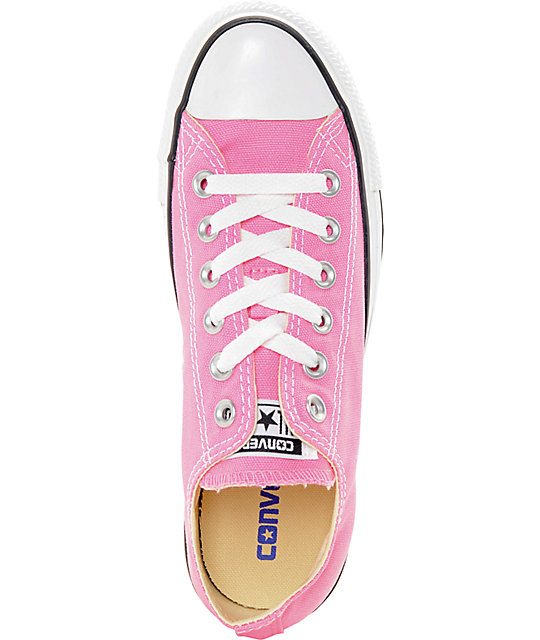 pink low cut converse