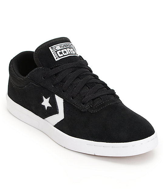 Converse KA-Two Lunarlon Black & White Suede Shoes | Zumiez