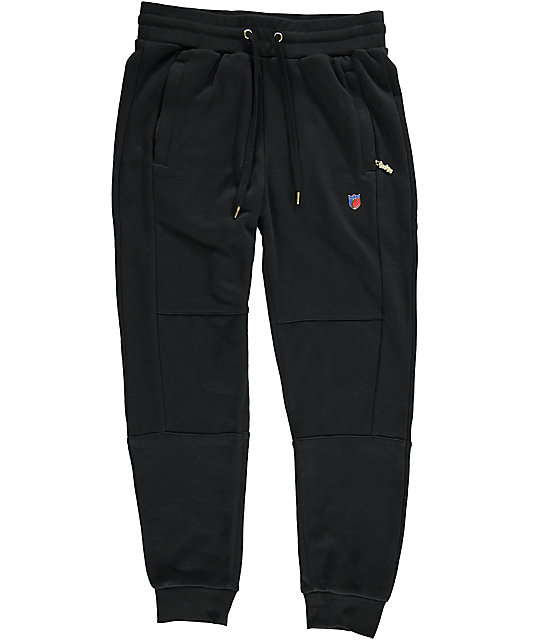 black joggers mens