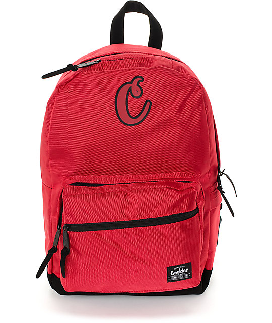Cookies Daily Planner Smell Proof Red Backpack at Zumiez PDP