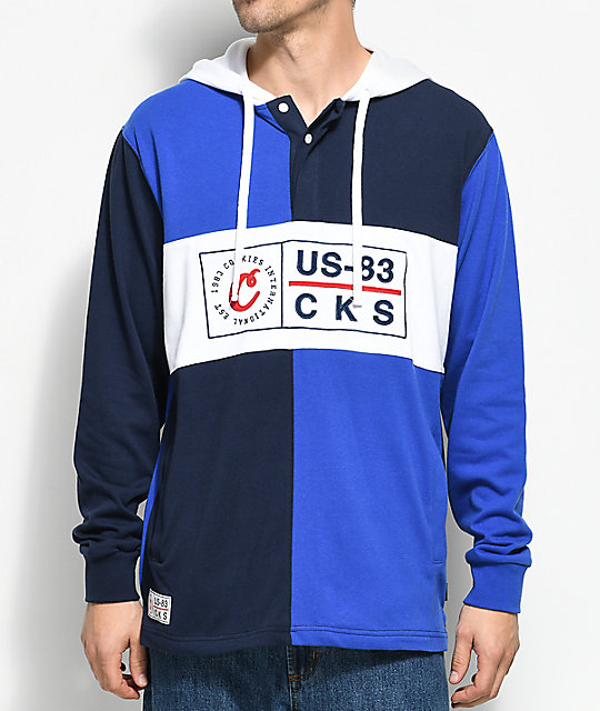 Cookies Monterey Navy U0026 Royal Blue Pieced Hoodie | Zumiez Cookies Monterey Navy U0026 Royal Blue Pieced Hoodie | Zumiez