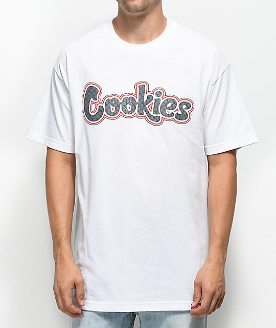 white cookies shirt