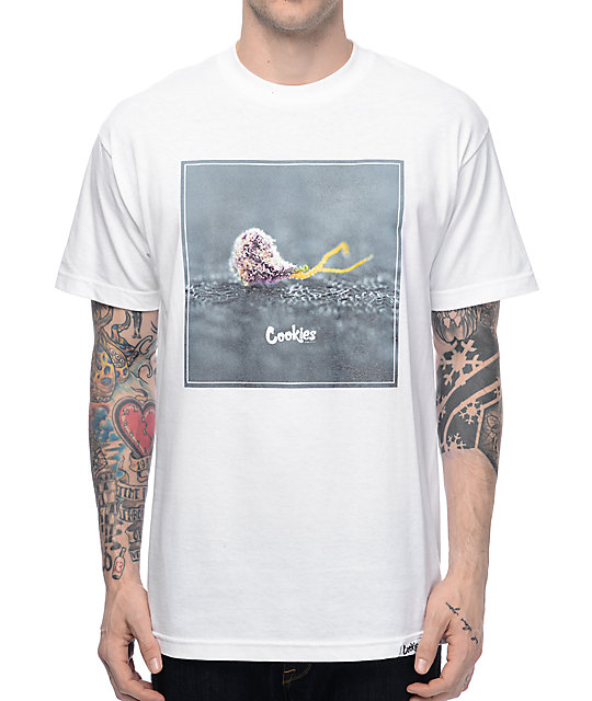 white cookies shirt