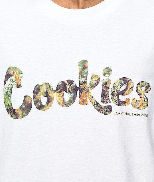 white cookies shirt