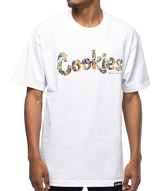 white cookies shirt