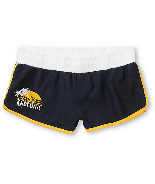 Corona Swim Sunset Navy Blue Board Shorts Zumiez
