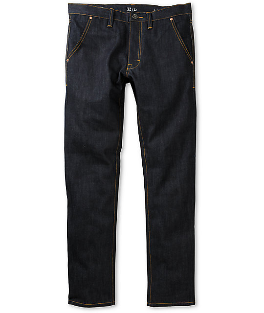 Crooks & Castles Ruler Core Raw raw indigo Regular Fit Jeans Zumiez