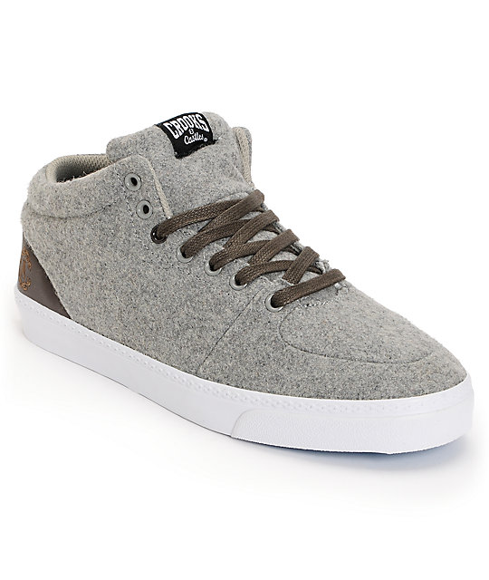 Crooks and Castles Backstab Grey Wool Shoes Zumiez