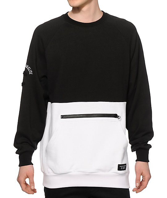 Crooks and Castles Capital Crew Neck Sweatshirt Zumiez