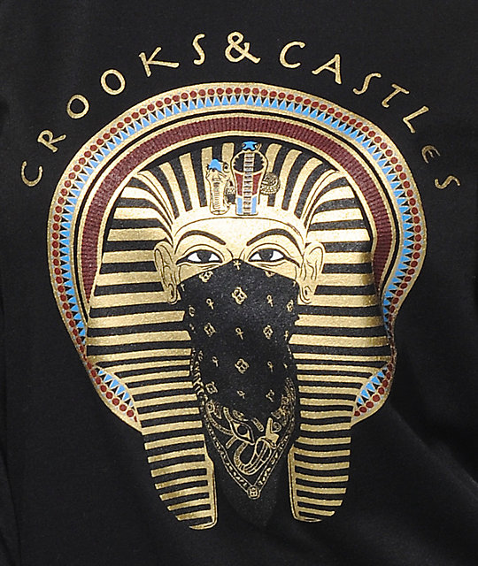 Crooks and Castles Pharaoh Black Crew Neck Sweatshirt Zumiez