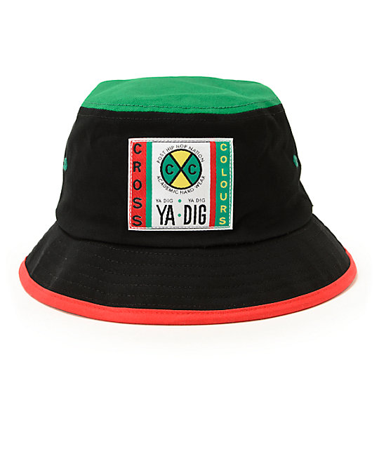 Cross Colours Color Block Bucket Hat