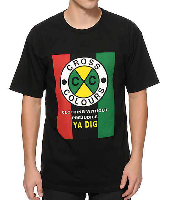 Cross Colours Flag Logo T-Shirt | Zumiez