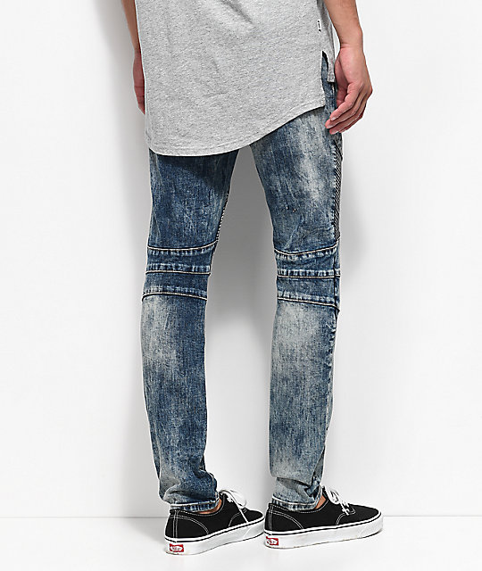 crysp denim track pants