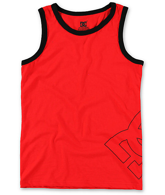 DC Boys County Red Tank Top Zumiez