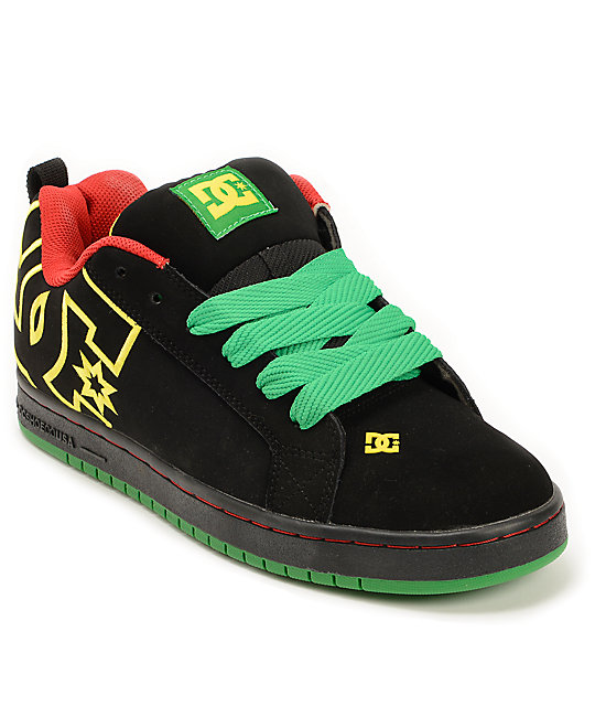 DC Court Graffic SE Rasta Skate Shoes