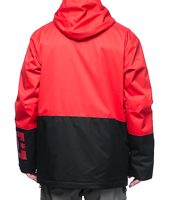 DC Defy Racing Red 10K Snowboard Jacket Zumiez