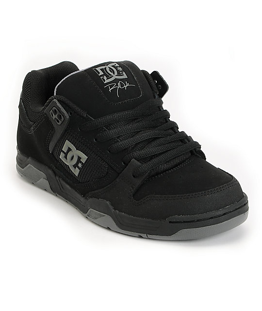 DC Flawless Dyrdek Black, Battleship & Black Skate Shoes