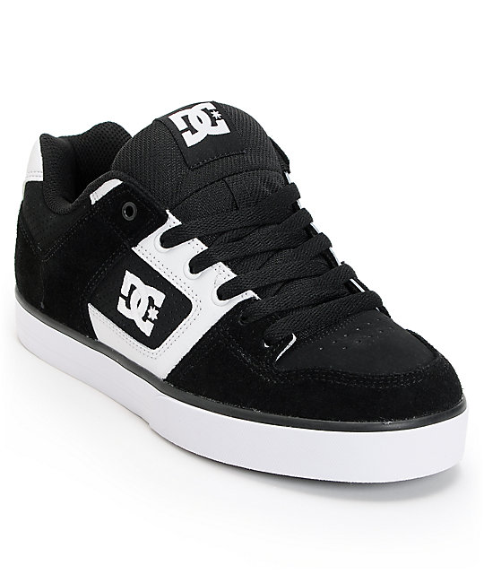 black and white skate shoes