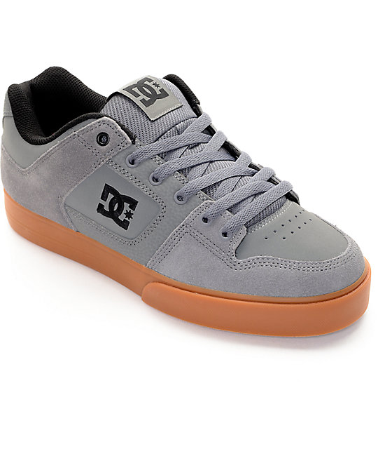 DC Pure Grey & Gum Skate Shoes at Zumiez PDP DC Pure Grey & Gum Skate Shoes at Zumiez PDP