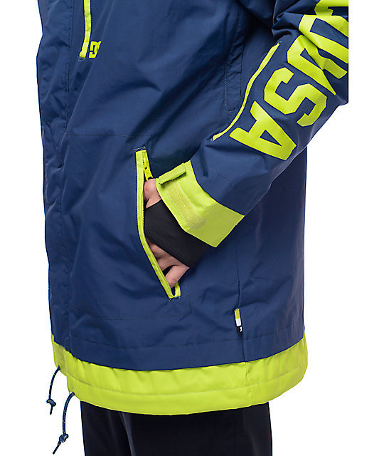 DC Ripley 10K Navy Snowboard Jacket Zumiez
