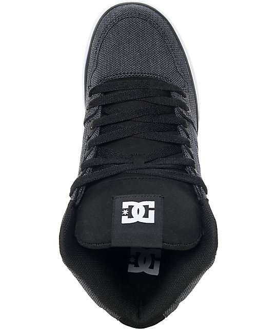 DC Spartan Hi TX SE Black & Dark Used Skate Shoes Zumiez