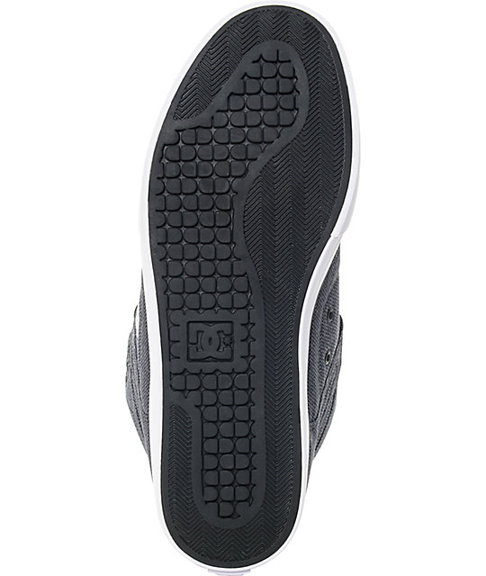 DC Spartan Hi TX SE Black & Dark Used Skate Shoes Zumiez