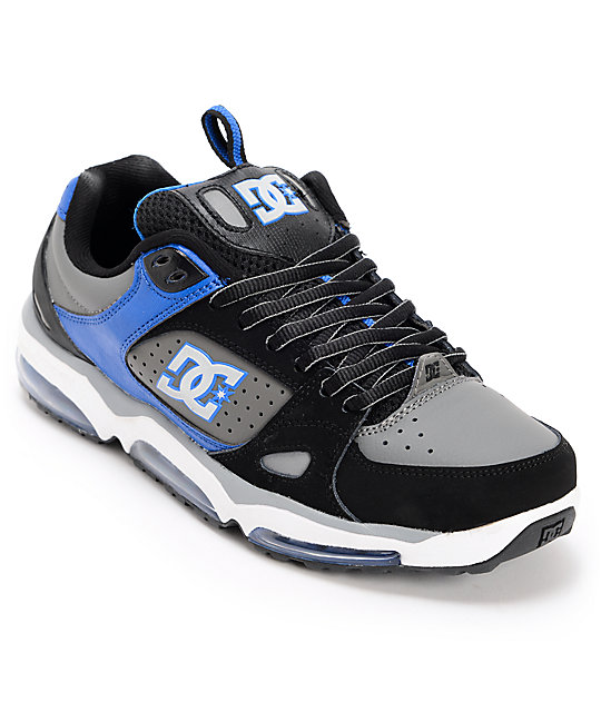 DC Versaflex Black, Royal & Battleship Skate Shoes Zumiez