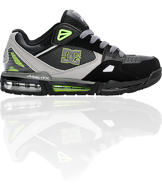 DC Versaflex Black & Soft Lime Shoes Zumiez
