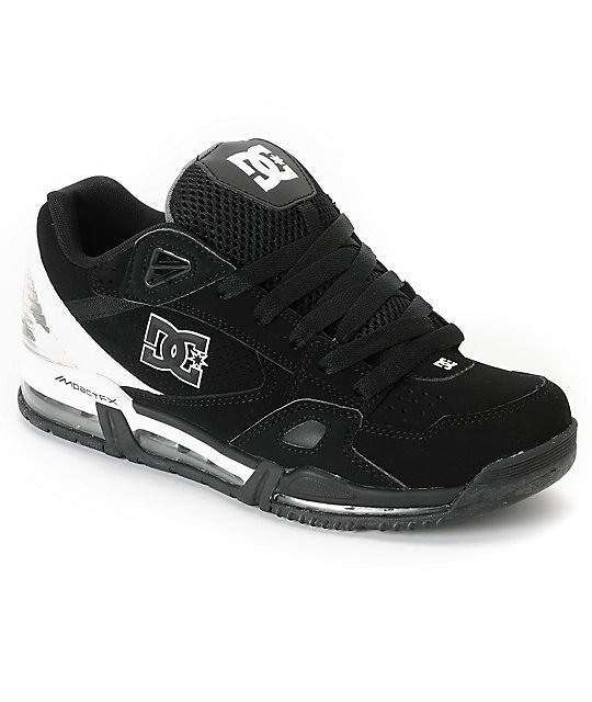 DC Versaflex Black & White Skate Shoes Zumiez