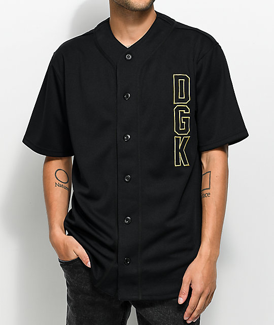 DGK Clutch Black Baseball Jersey Zumiez