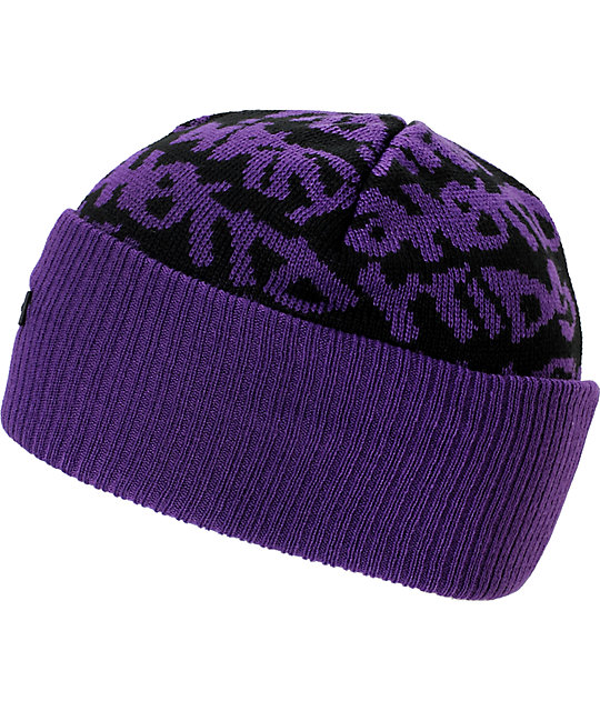 DGK Fat Tip Purple Beanie Zumiez