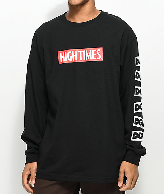 DGK X High Times Black Long Sleeve TShirt Zumiez