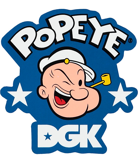 DGK x Popeye Strong Sticker